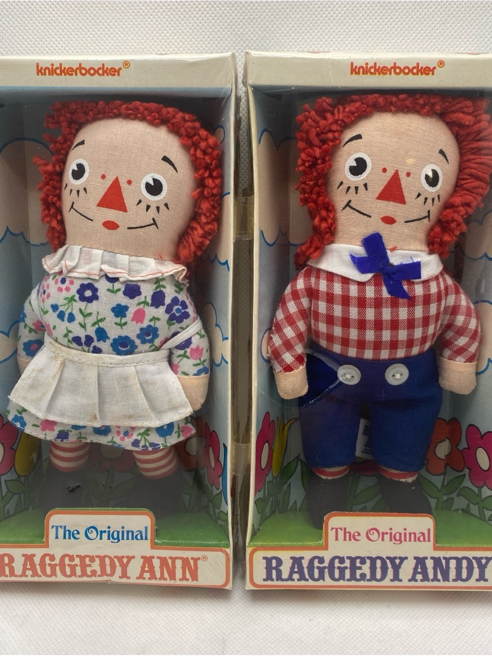 The Original Raggedy Ann & Raggedy Andy Dolls Set by Knickerbocker